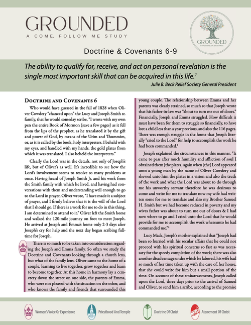 Digital Subscription - Come Follow Me Weekly Study Guide - D&C